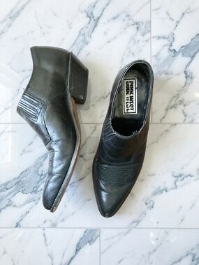 Code West Black Western-Style Ankle Boots Sz 6